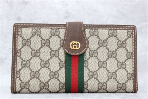 gucci long wallet brown|black Gucci wallet women.